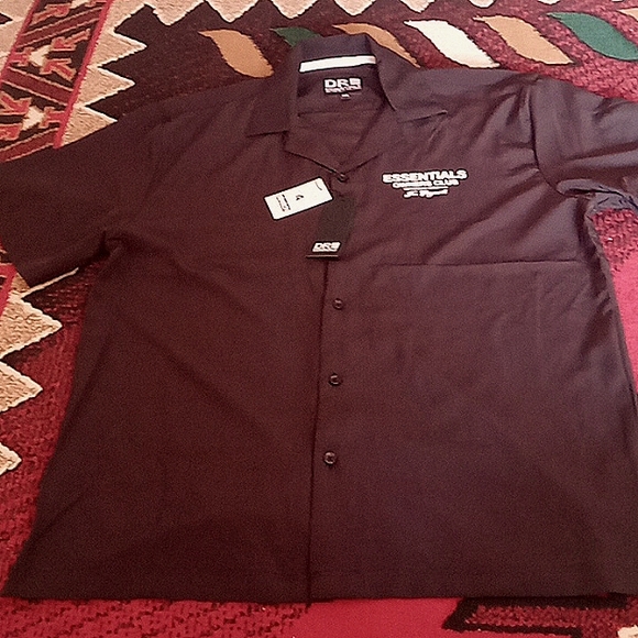 P**NWT men's Dr Essentials shirt, black sz M msrp$58 - Picture 1 of 7